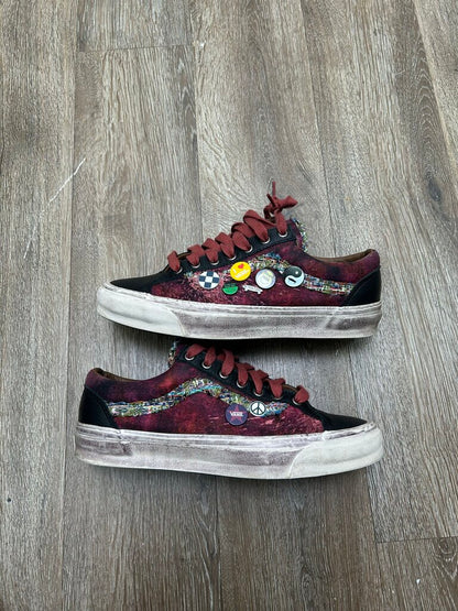 Preowned Souvenir Vans Burgundy Size 9.5
