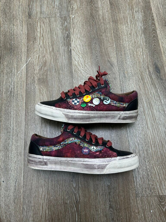 Preowned Souvenir Vans Burgundy Size 9.5