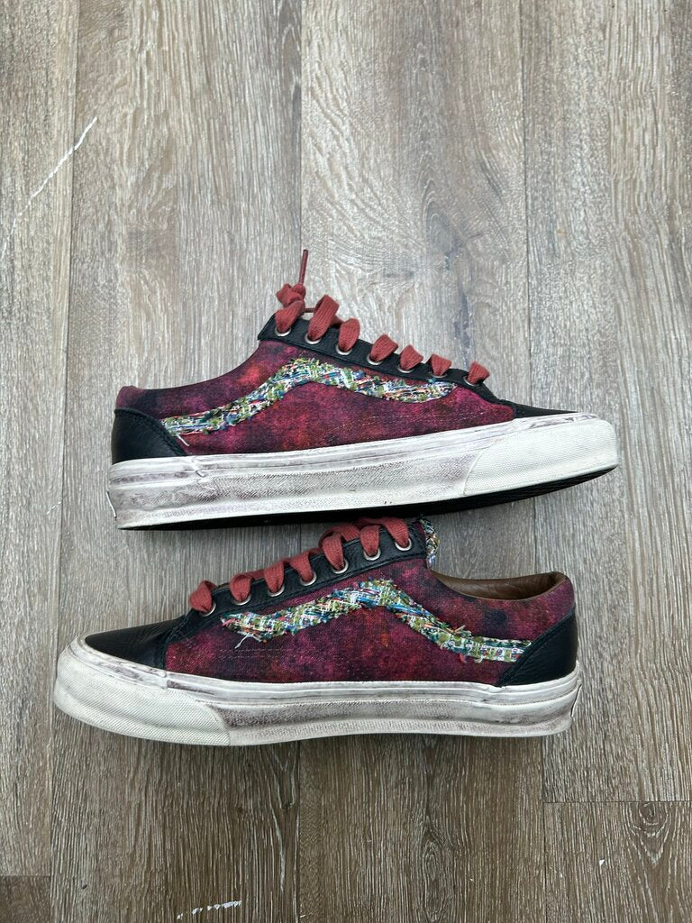 Preowned Souvenir Vans Burgundy Size 9.5
