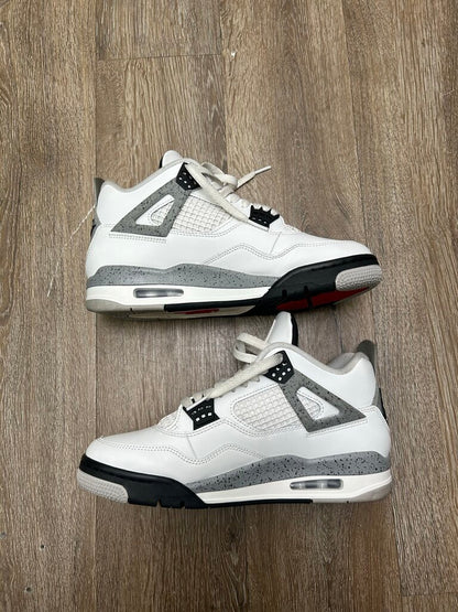 Preowned Jordan 4 White Cement Size 9