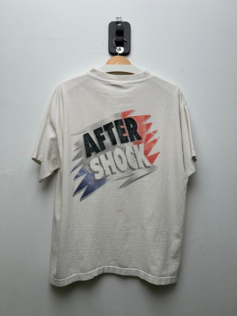 Take A Deep Breathe After Shock White Tee Sz XL