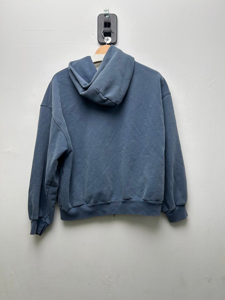Preowned Balenciaga Blue Silver Baseball Zip sz.S
