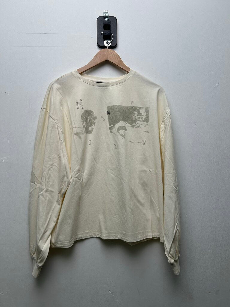 New Faciane Olive Restless Distressed Longsleeve sz.L