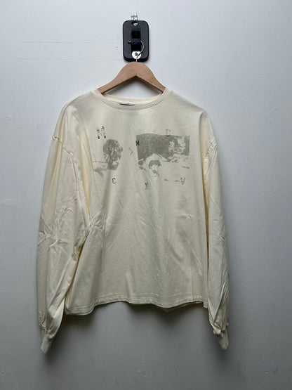 New Faciane Olive Restless Distressed Longsleeve sz.L