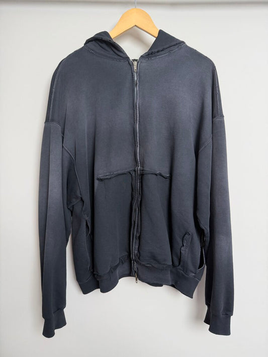 Preowned Balenciaga Tape Navy Yellow Zip Up size XS(M/L)