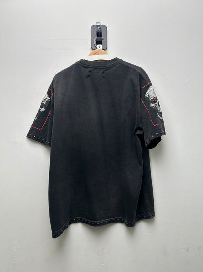 New Satoshi Nakamoto Red Sent Me Rhinestone Black Tee sz.XL
