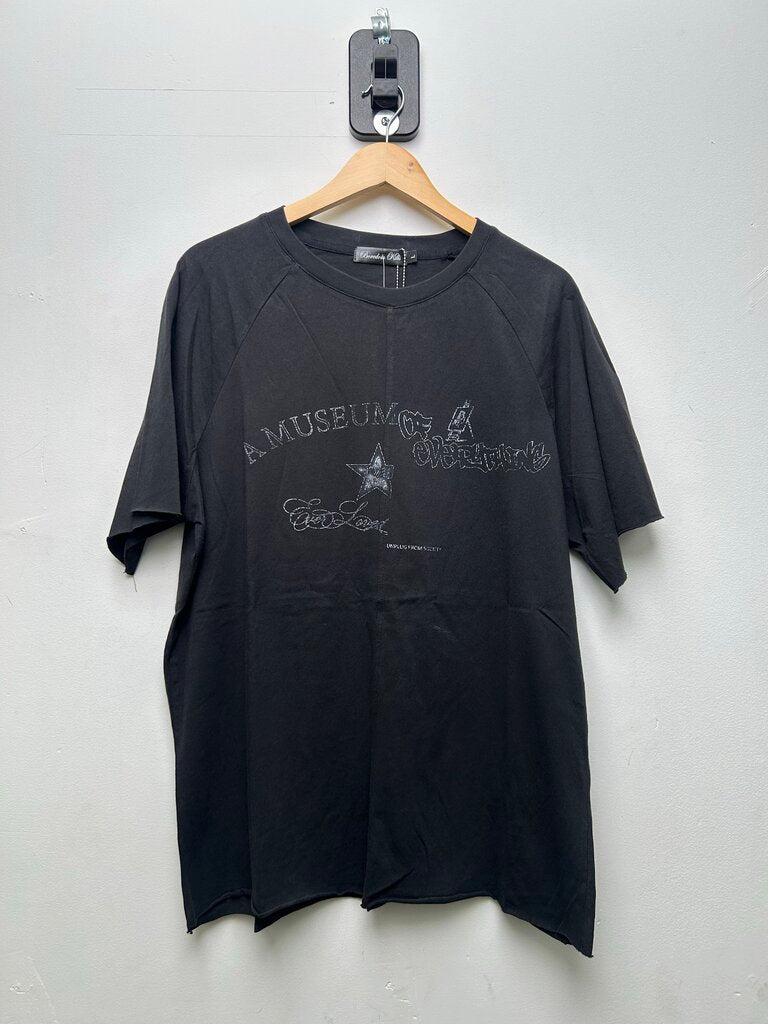 New Boredom Kills Black Museum Tee Sz.Small