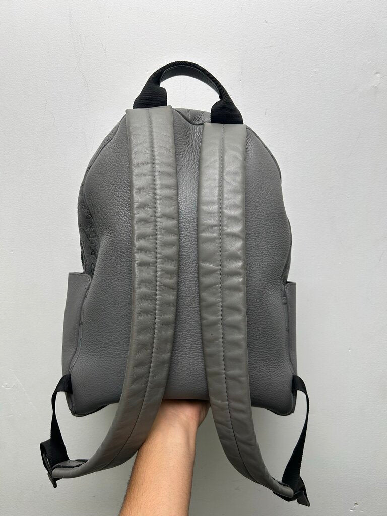 Preowned Louis Vuitton Black Embossed Monogram Grey Bookbag
