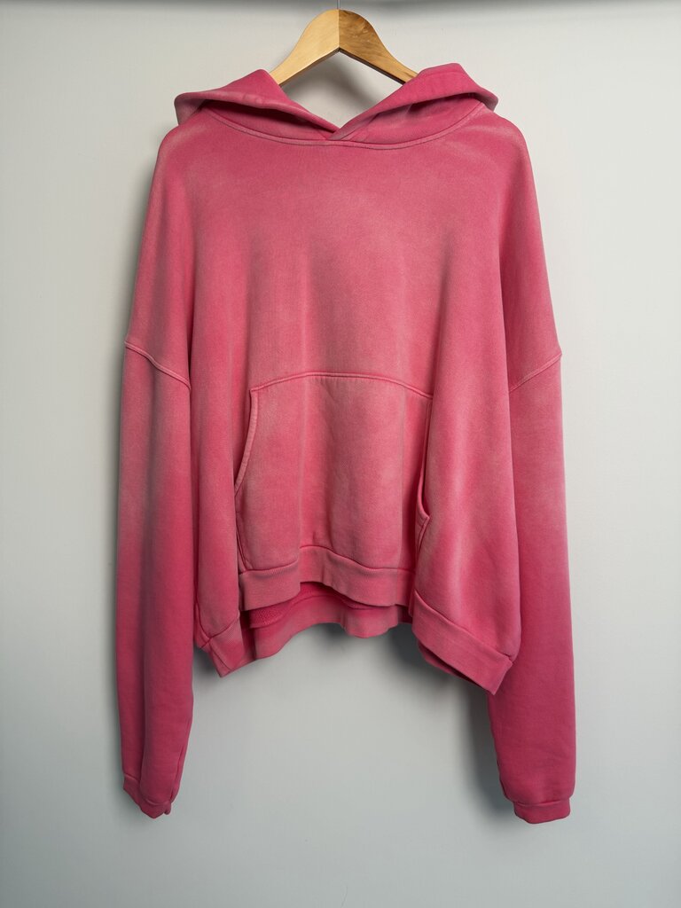 New Gv Gallery Pink Faded Hoodie Size Large