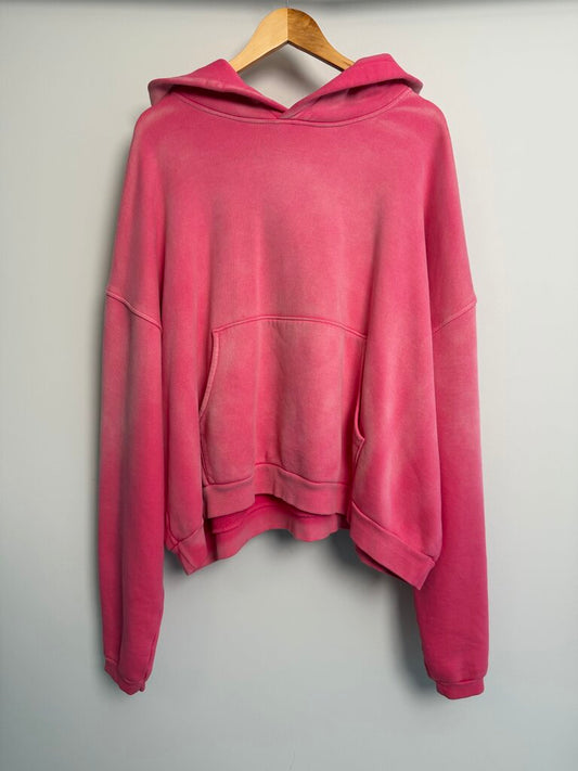 New Gv Gallery Pink Faded Hoodie Size Large