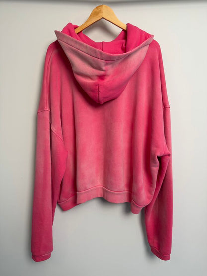 New Gv Gallery Pink Faded Hoodie Size Large