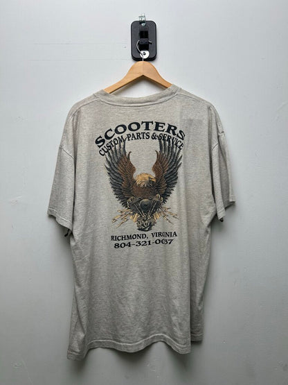 90's American Biker Eagle Grey Tee sz.XL