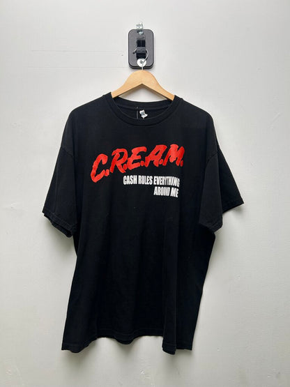 Vintage 00's CREAM Black Tee sz.2XL XXL