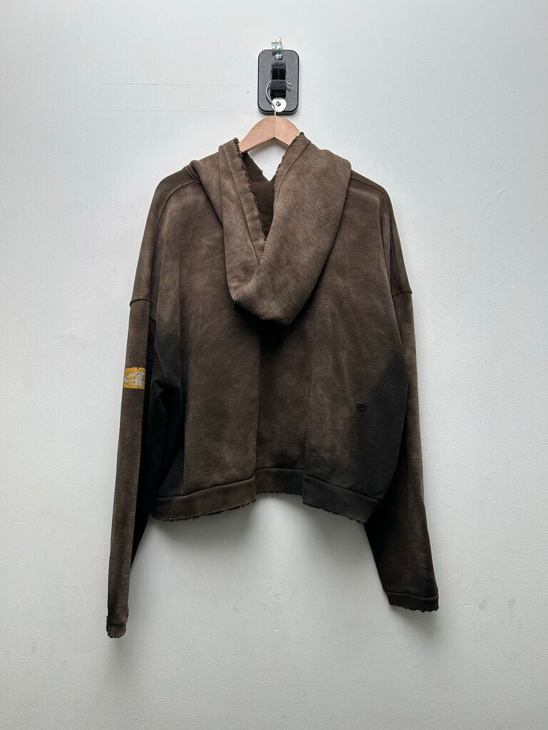 Preowned GV Gallery Yellow Football Brown Hoodie sz.M