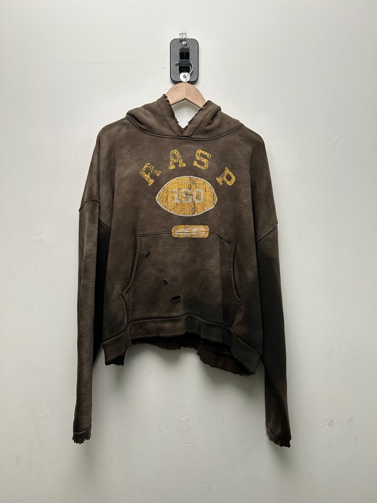 Preowned GV Gallery Yellow Football Brown Hoodie sz.M