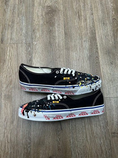 Preowned Gallery Dept. Paint Splatter Black Vans sz.13