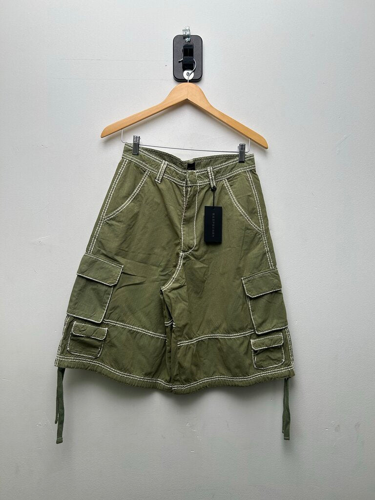 New GV Gallery Contrast Green Cargo Shorts sz.M