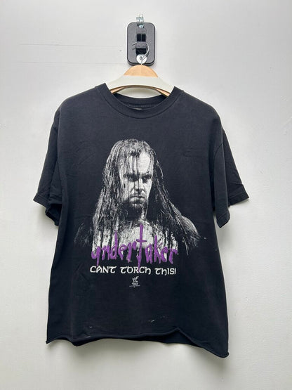 1998 WWF Undertaker Can't Torch This Tee Sz L CROPPED