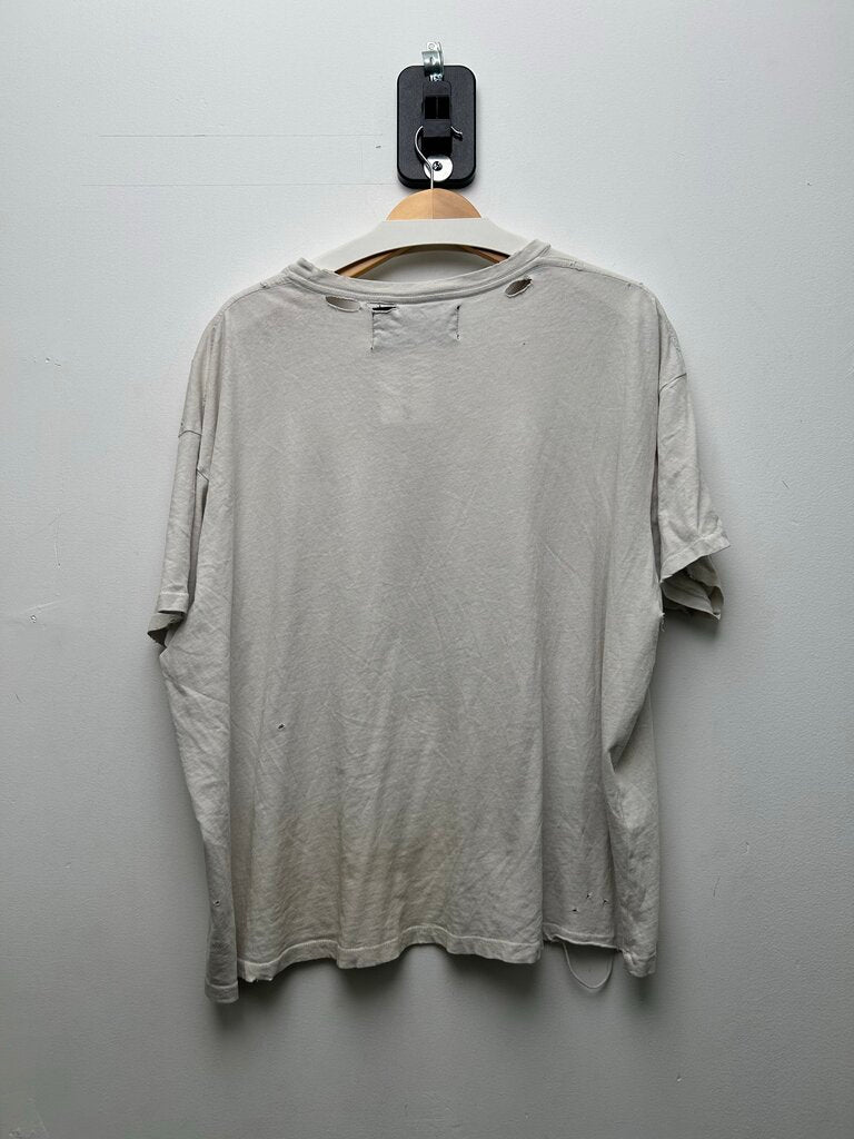 Preowned Paly White Angels In The Sky Tee Sz.Large