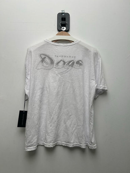 New Gv Gallery White Dog Tee Size Large