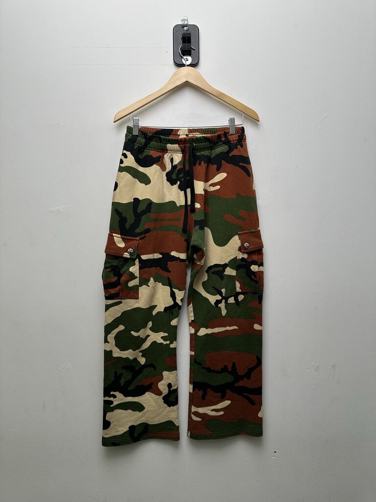 Preowned Chrome Hearts Matty Boy Camo Cargo Sweatpants Sz.Medium