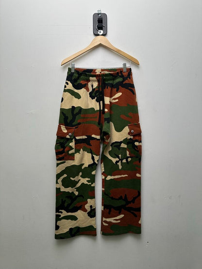 Preowned Chrome Hearts Matty Boy Camo Cargo Sweatpants Sz.Medium