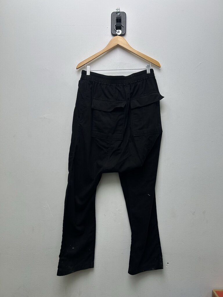 Preowned Rick Owens Porterville F/W 24 Black Drop Wool Pants Sz.42 (M)