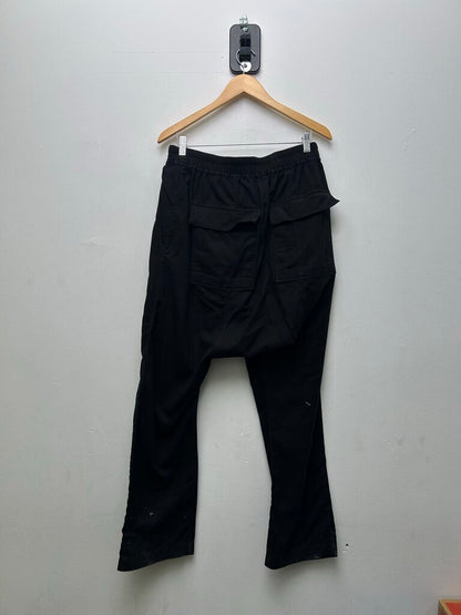 Preowned Rick Owens Porterville F/W 24 Black Drop Wool Pants Sz.42 (M)