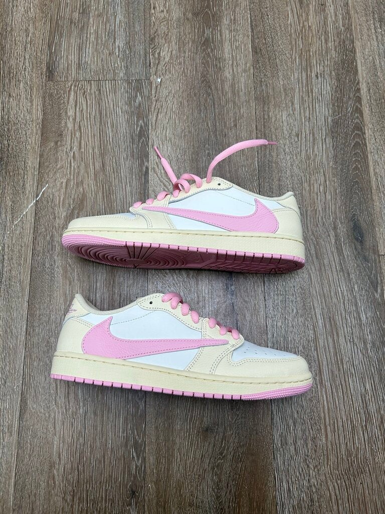 Preowned Jordan 1 Low Travis Scott Shy Pink Sz.9