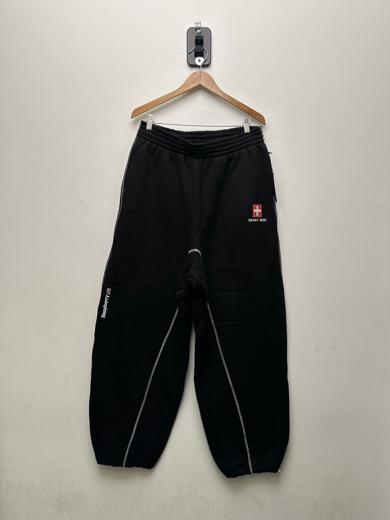 New Gv Gallery Black Berry Med Sweatpants Sz.Medium