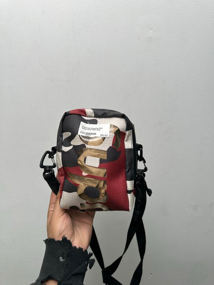 Preowned Supreme Red Camo Small Side Bag