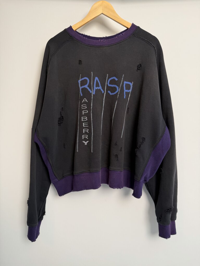 New GV Gallery Sulfur Crewneck Purple/Black Size M