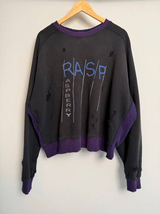 New GV Gallery Sulfur Crewneck Purple/Black Size M