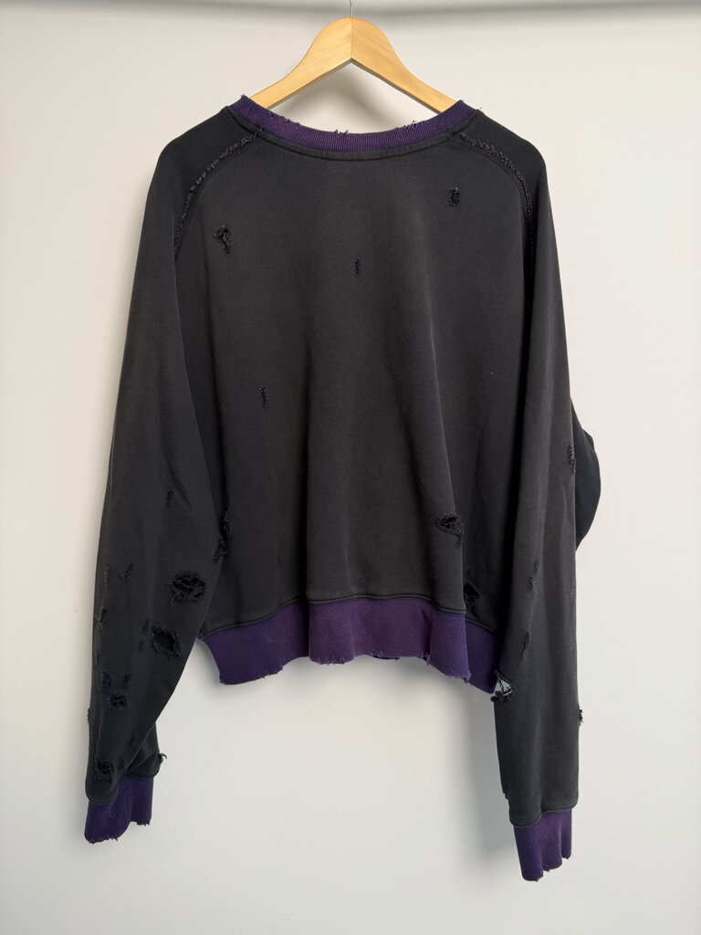 New GV Gallery Sulfur Crewneck Purple/Black Size M