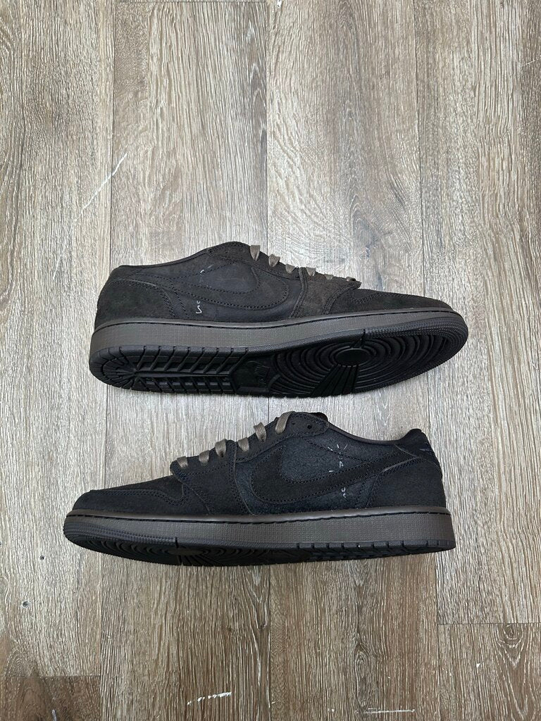 Preowned Travis Scott Jordan 1 Low Velvet Brown Mocha Sz 12