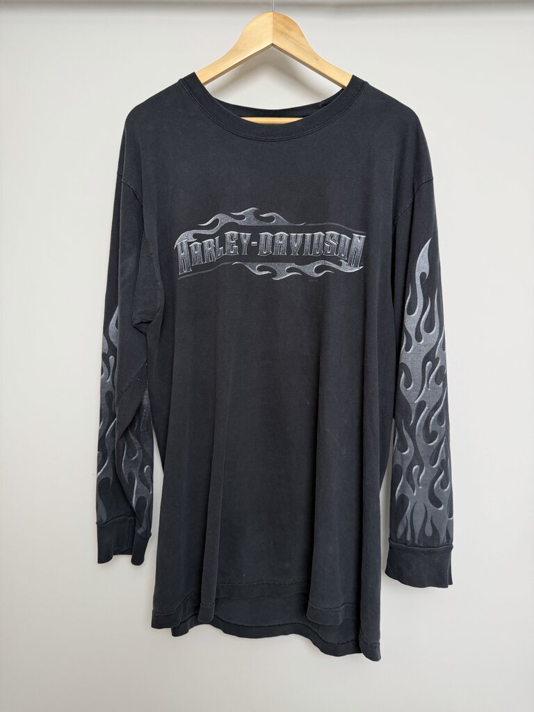 Pre-Owned Harley Davidson Flame Longsleeve Sz. XL