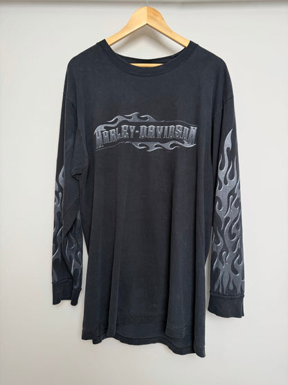 Pre-Owned Harley Davidson Flame Longsleeve Sz. XL