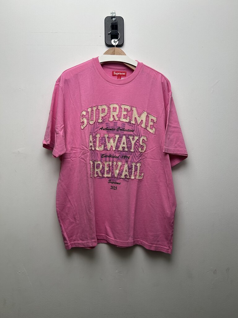 New Supreme Always Prevail Pink tee Size XL