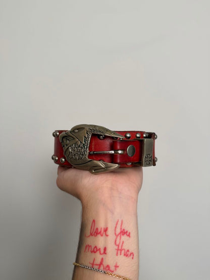 Pre-Owned ERD Belt Red Sz. 36