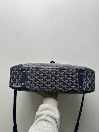 Preowned Goyard Ambassade Navy With Strap