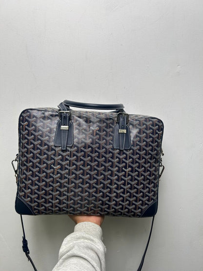 Preowned Goyard Ambassade Navy With Strap