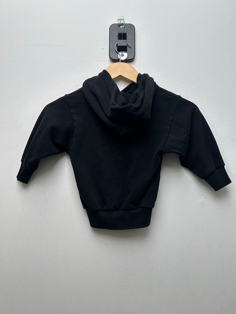Preowned Balenciaga Baby Black Hoodie Size 2 (Kids)