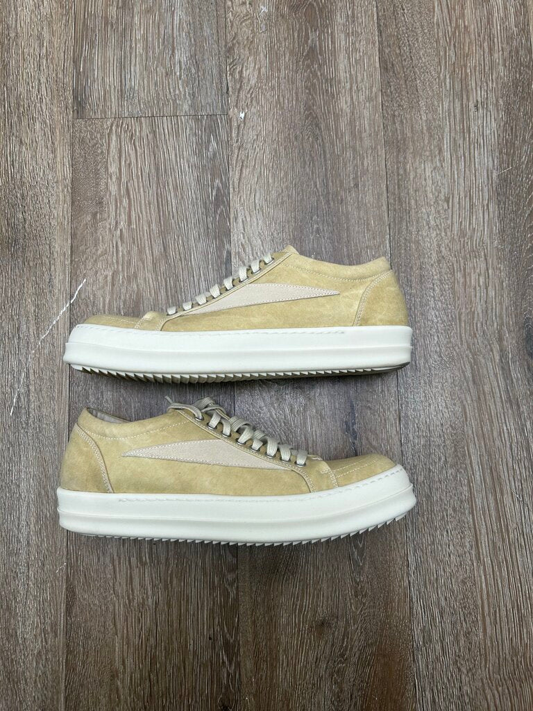 Preowned Rick Owens DRKSHDW Parchment Milk Vans sz.42