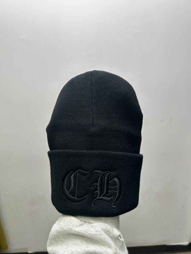 New Chrome Hearts Triple Black CH Beanie