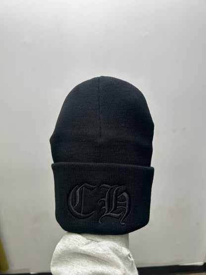 New Chrome Hearts Triple Black CH Beanie