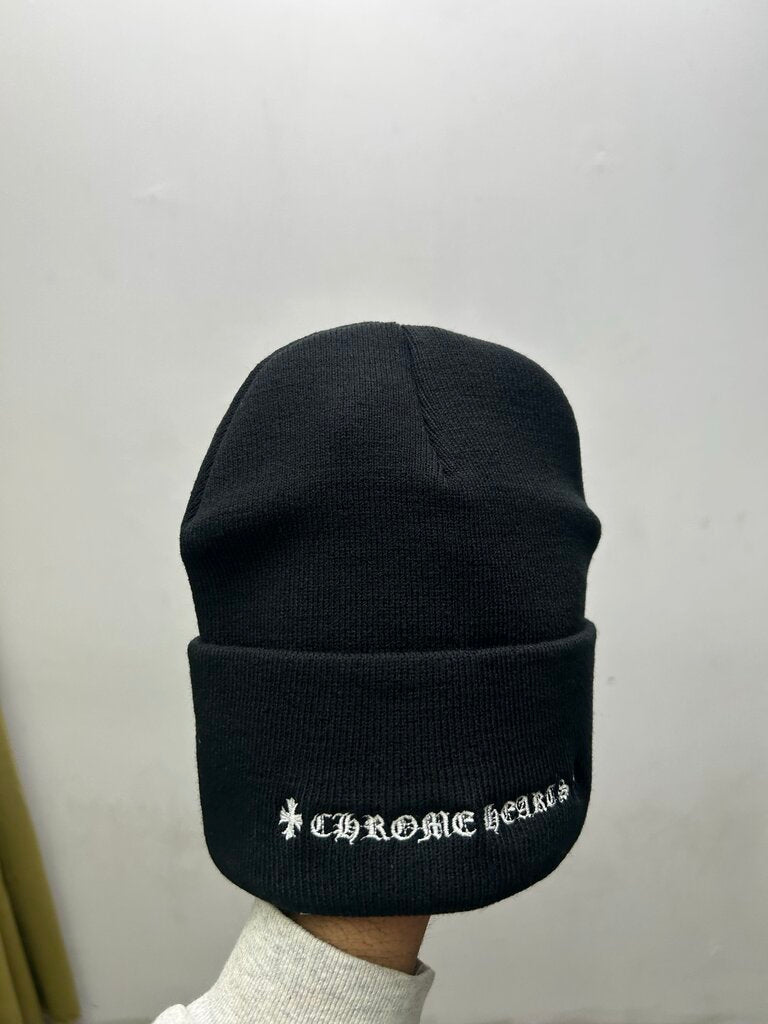 New Chrome Hearts White CH Black Beanie