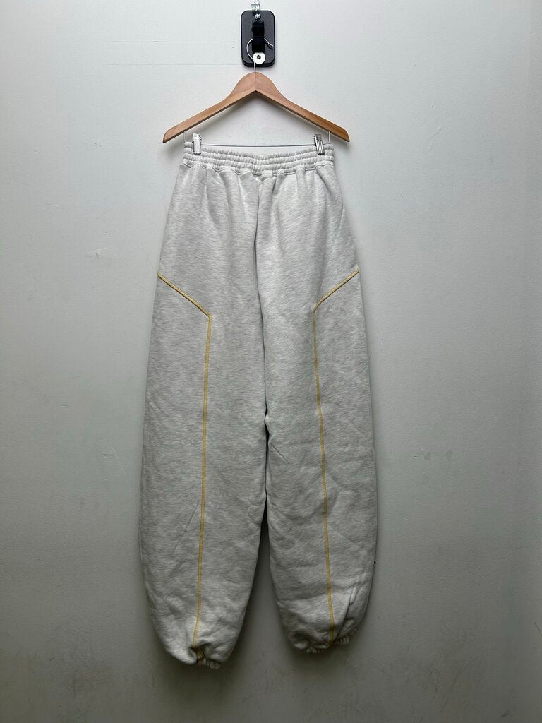 New GV Gallery Yellow Trim Rberry Grey Baggy Sweats sz.S