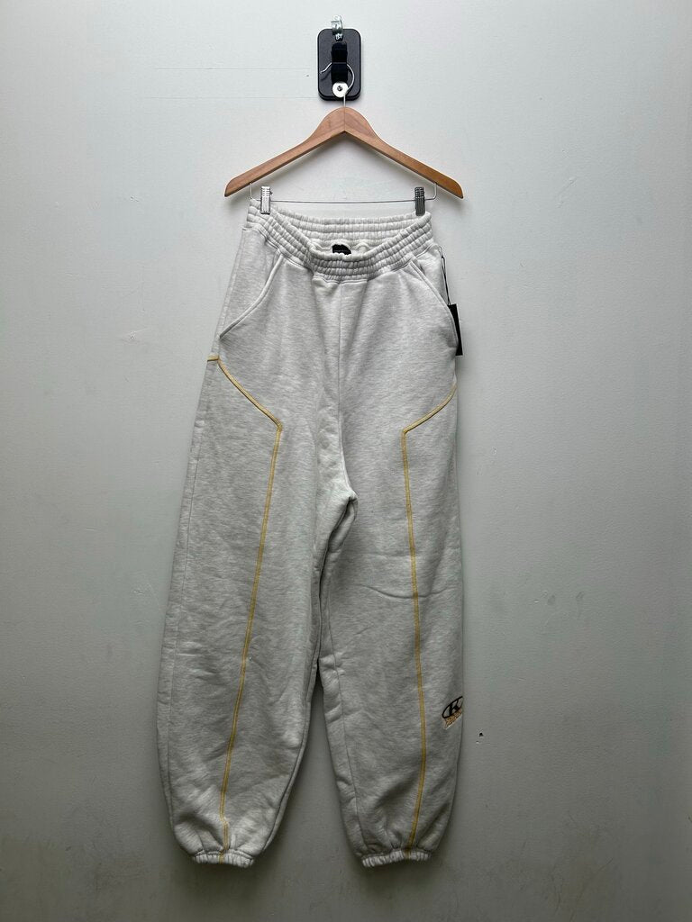 New GV Gallery Yellow Trim Rberry Grey Baggy Sweats sz.S