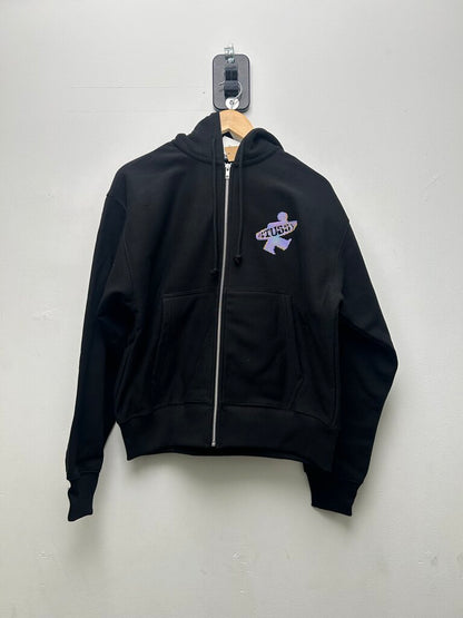 New Stussy Dot Surf Black Zip Hoodie sz.M