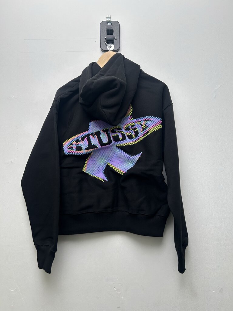 New Stussy Dot Surf Black Zip Hoodie sz.M
